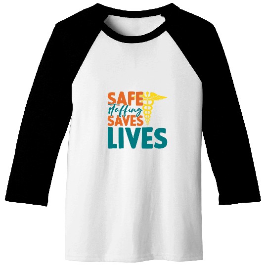 Safe Staffing Graphic Frontline Worker Resilience Baseball Tees