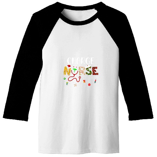 Charge nurses Merry Christmas Cute nurses Christmas Pattern Baseball Tees