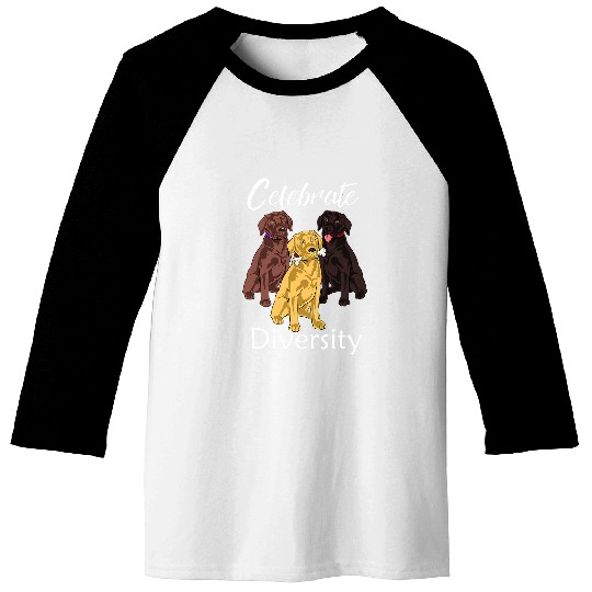 Labrador Retriever Diversity Gift Yellow Lab Gift Baseball Tees
