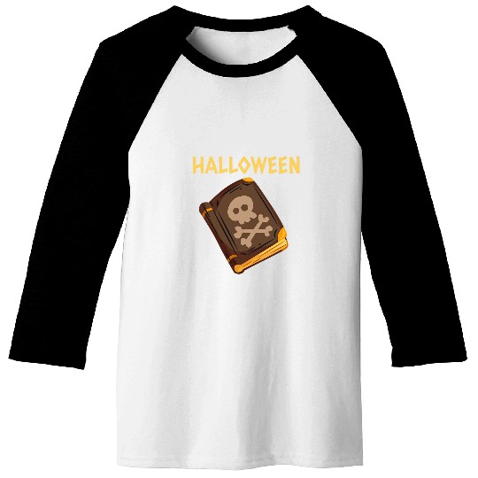 Evil Spell Book Halloween Women Evil Spirits Book Halloween Baseball Tees