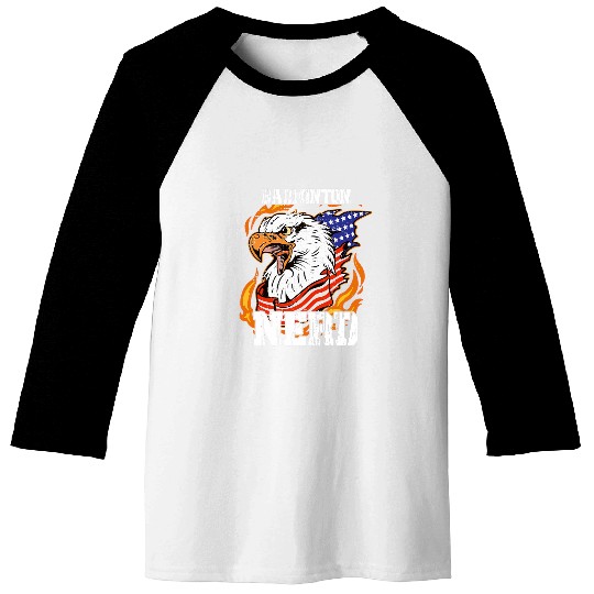 USA Eagle Badminton Nerd Badminton Player Baseball Tees