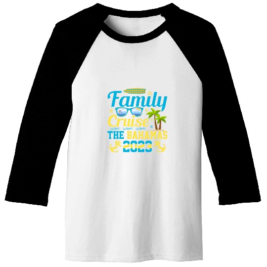 Family Cruise the Bahamas Traveler Boating Cruise Trip Baseball Tees