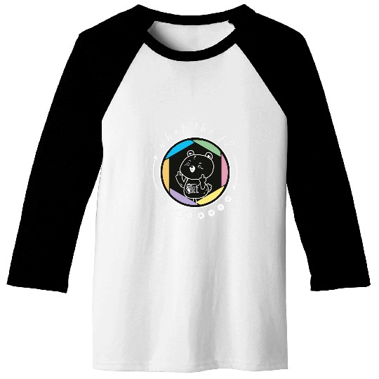 Photographer What The F Photography Funny Camera F Aperture Baseball Tees
