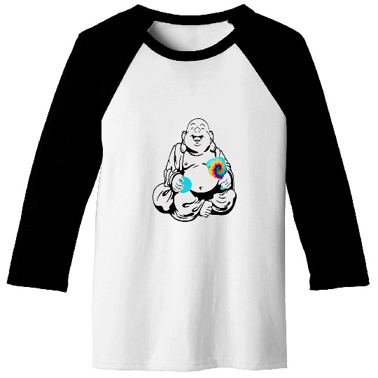 Laughing Buddha Pickleball Pickleballers Tie Dye Happy Baseball Tees