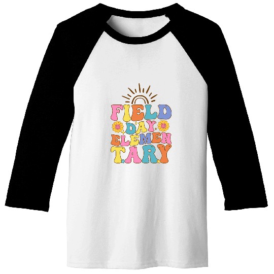 Field Day Elementary  for Teacher Kids Field Day Baseball Tees