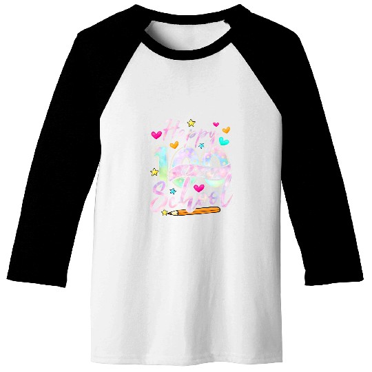 Girls Happy 100th Day Of School Teacher Kid 100 Days Smarter Baseball Tees