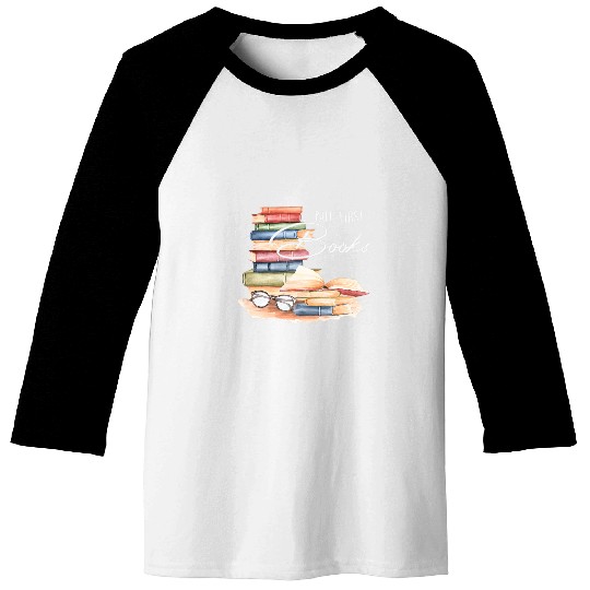 First Books Book Reader Literature Bookworm Reading Gift Baseball Tees