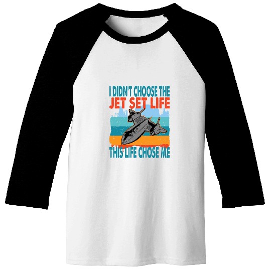 Fighter Jet Military Airplane Jet Fighter Pilot Slogan Baseball Tees