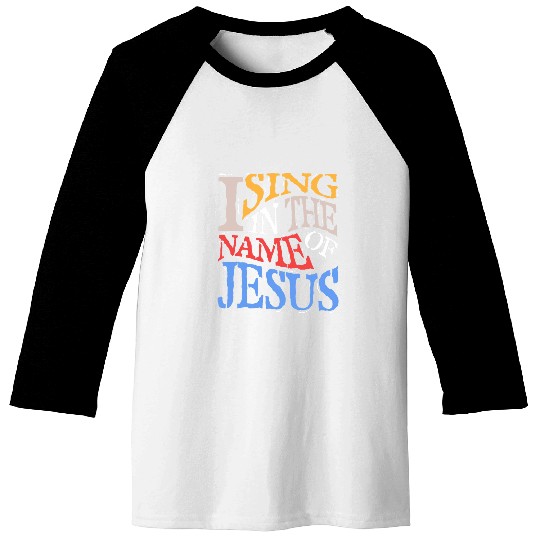 Gospel Singer Jesus God Faith Christian Religious Baseball Tees