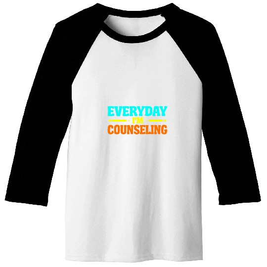 School Counselor Guidance Counseling Funny Humor Saying Gift Baseball Tees