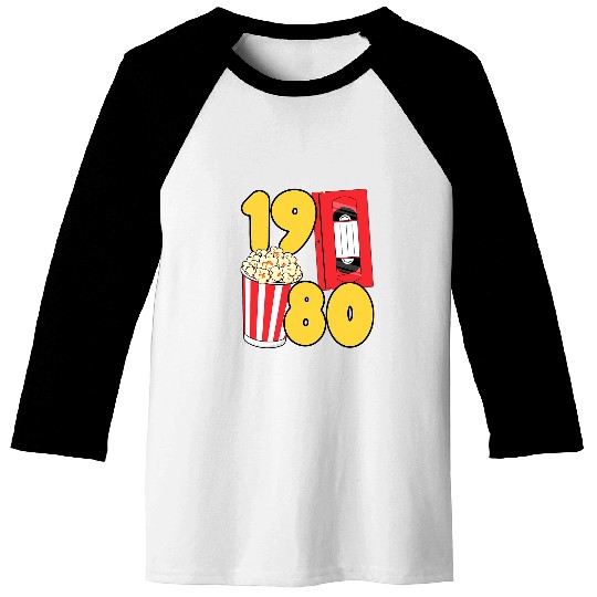 Grad Class 1980 Cinema Student 80s Movie Film School Reunion Baseball Tees