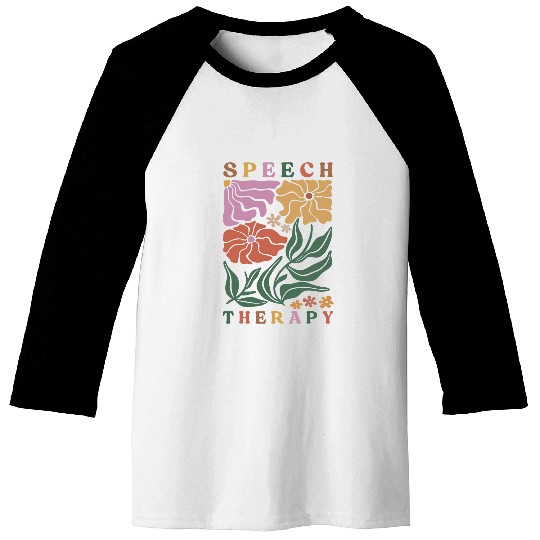 Speech Therapy Speech Language Pathologist Therapist 3 Baseball Tees