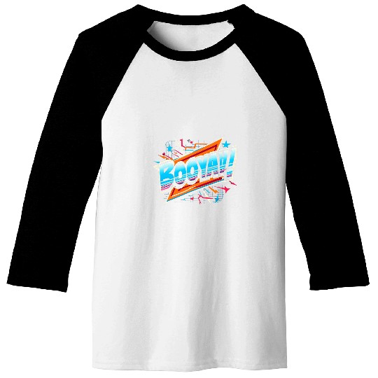 Booyah Comic Book Superhero Graphic Novel Fan Gift Baseball Tees