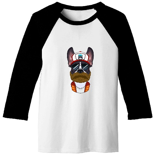 Trucker Dog I Truck Driver Boston Terrier Baseball Tees
