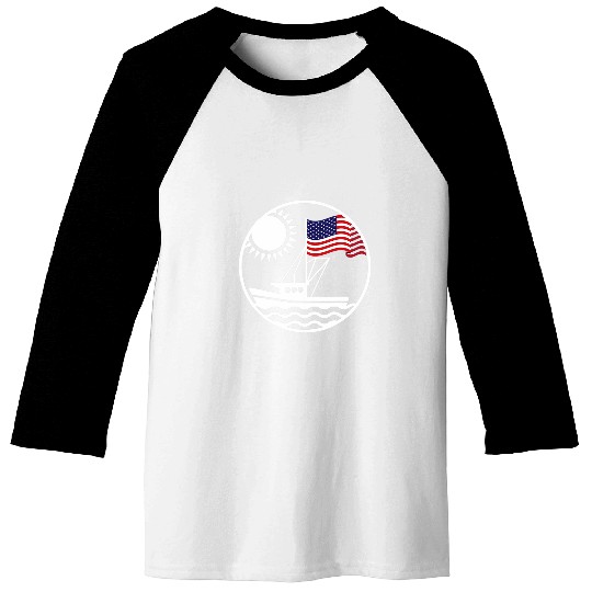 Awesome Fanboat 4th Of July Fanboat Swamp Air Boat Baseball Tees