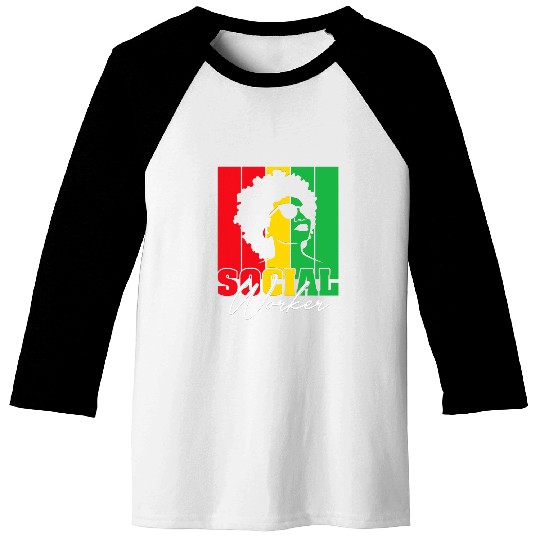 Black History Month Social Worker Social Work Month Women 1 Baseball Tees