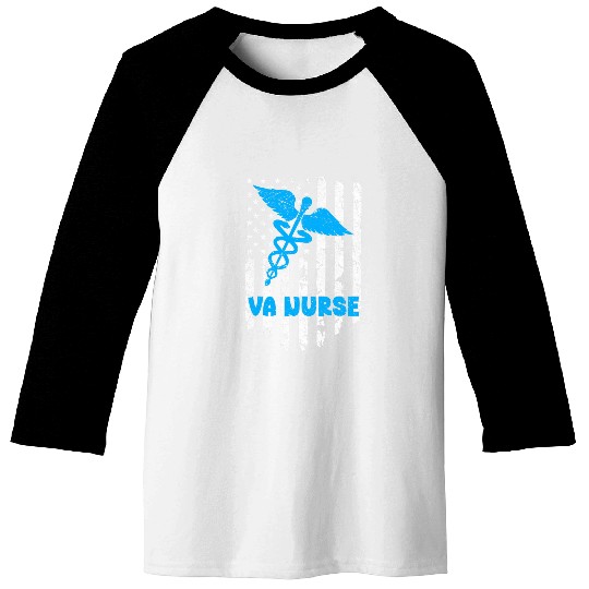 VA nurses vintages USA American Flag Patriotic 4th of July Tee Baseball Tees