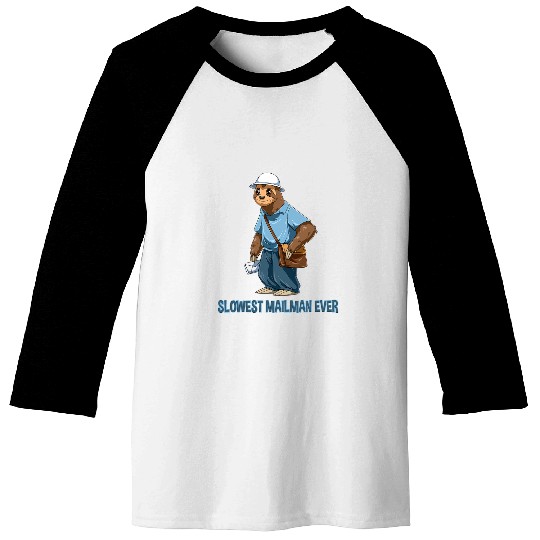 Sloth Mailman Slowest Mailman Ever Baseball Tees