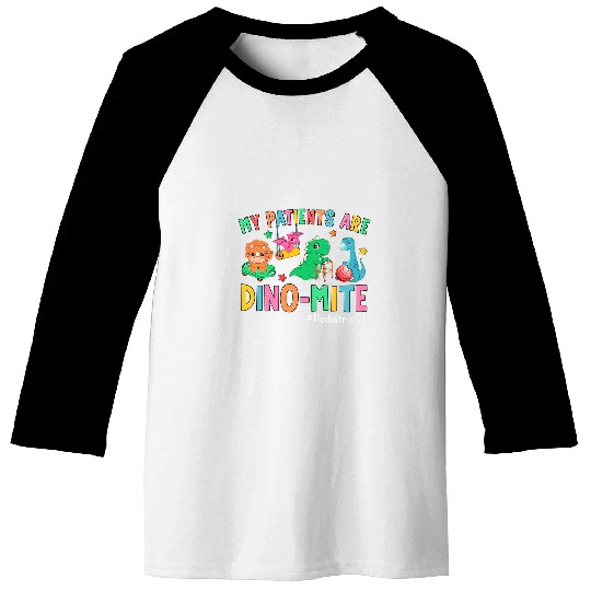 Pediatric Occupational Therapy OT Assistant Cute Dinosaur Baseball Tees