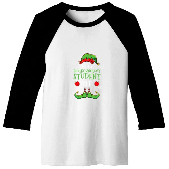 Im The Biotechnology Student Elf Christmas Baseball Tees