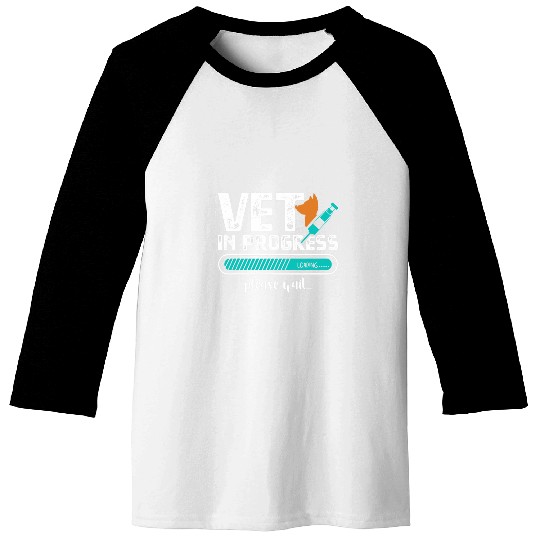 Vet Student Gift Veterinarian In Progress Vet Graduation Baseball Tees