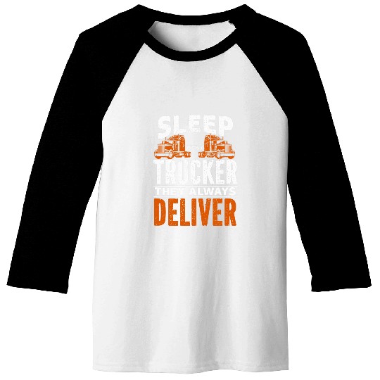 Sleep With A Trucker Design for a Truck Driver Baseball Tees