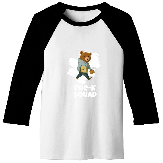 PreK Squad Cute Bear Pre Kindergarten Kids And Teachers Baseball Tees