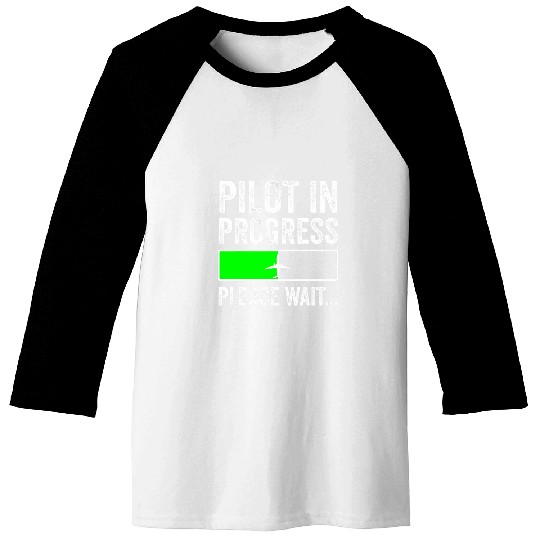 Funny Flight School Student Pilot In Progress Baseball Tees