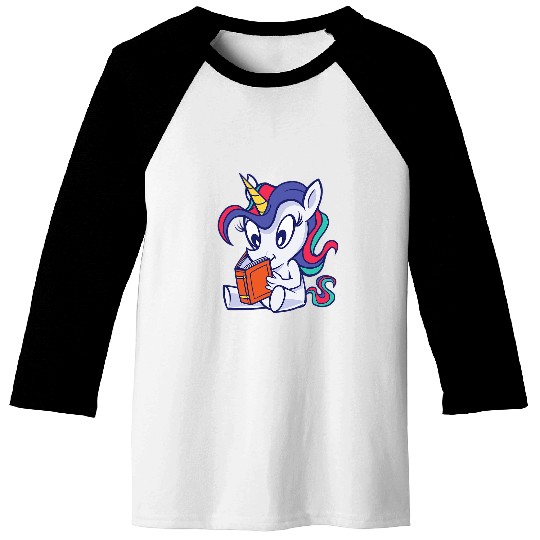 Funny Reading Lover Quotes Cute Book Lover Unicorns Baseball Tees