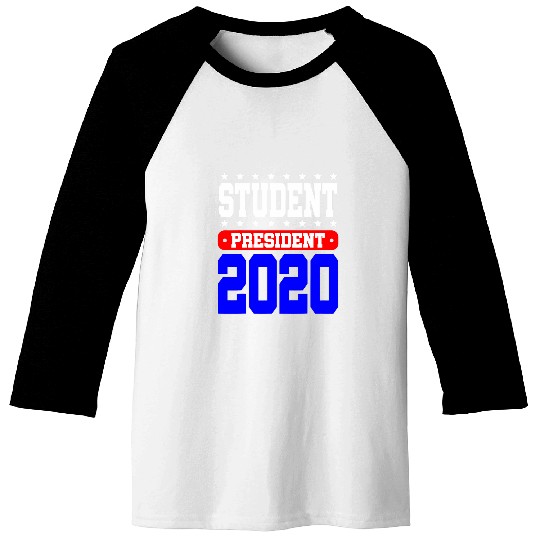 Student President High School College Gift Baseball Tees