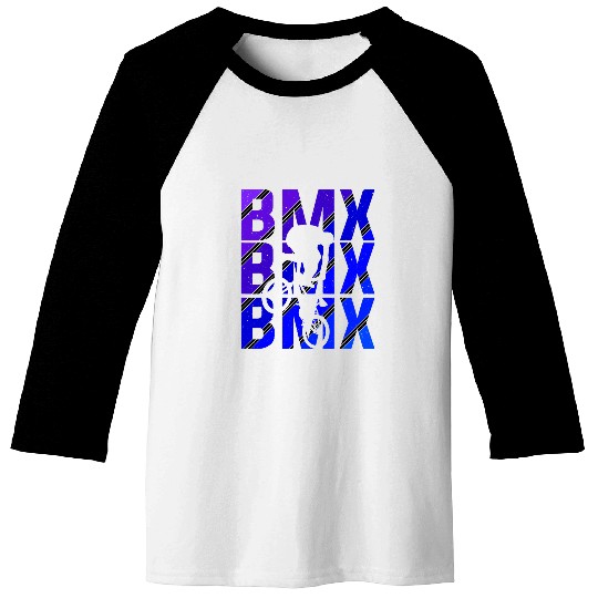BMX vintages Bike Fans Gift Boys Youth Bike BMX 18 Baseball Tees
