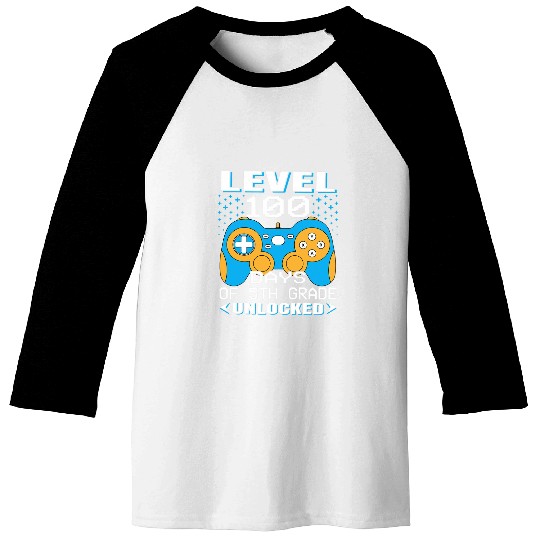 Video Gamer 100th Day of School 5th Grade Student Teacher Baseball Tees