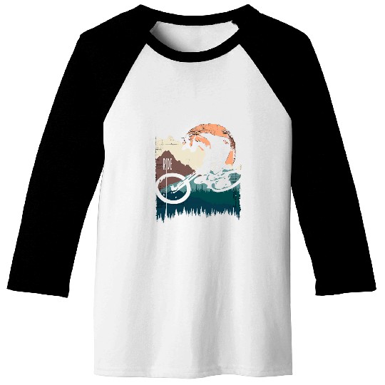 BMX Kid Funny Mountain Bike Trick freesstyle MTB offRoad 14 Baseball Tees