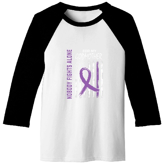 Purple Godmother Epilepsy Awareness American Flag Kids Gifts Baseball Tees