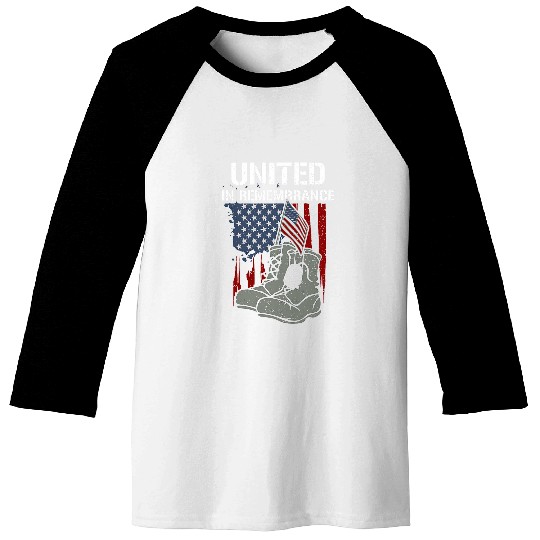 Memorial Day Tribute United in Remembrance Memorial Day Baseball Tees