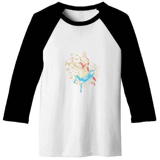 Wrestler Silhouette I Martial Arts Wrestling Wrestler Baseball Tees