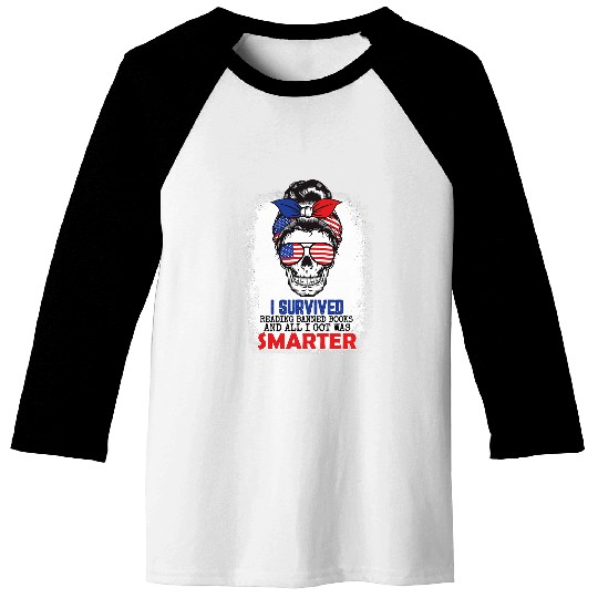 I Survived Reading Banned Books Book Lover Bookaholic 11 Baseball Tees