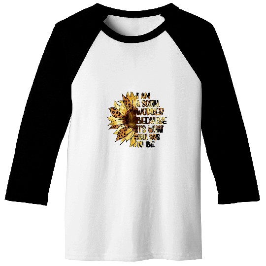 Social Worker Sunflower Social Worker Month 7 Baseball Tees