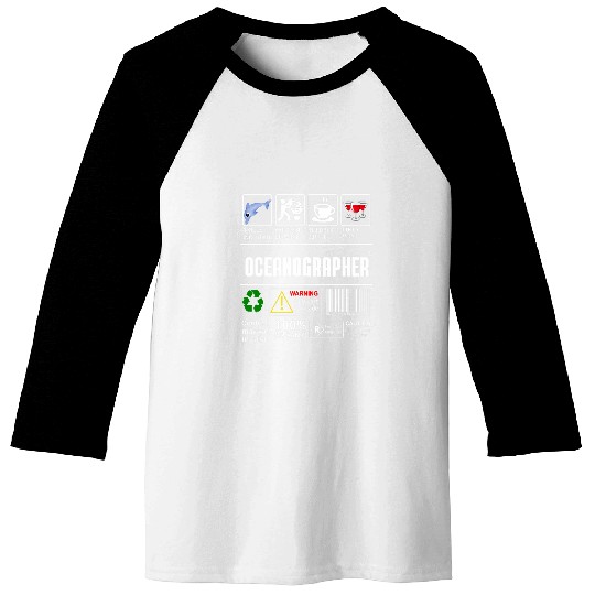 Oceanographer Packaging Handling Label Coffee Wines Baseball Tees