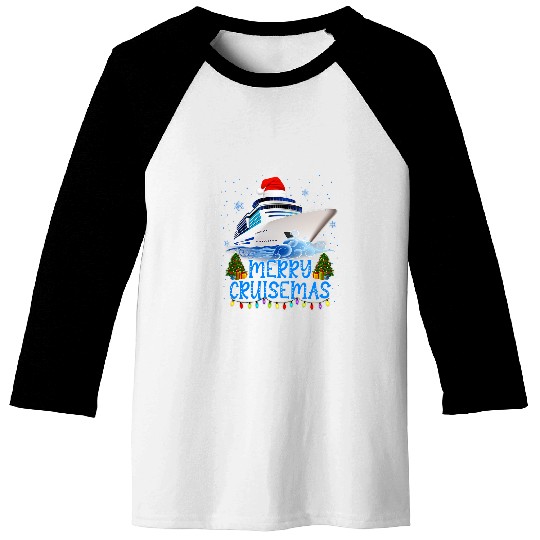 Merry Cruisemas Family Cruise Christmas Funny Boat Fun 1 Baseball Tees