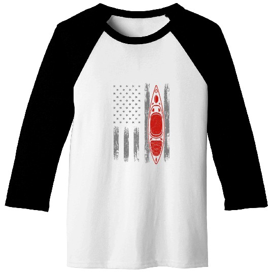 Boat Paddle American Flag Rowing Oar s 4th Of July USA Baseball Tees