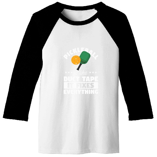 Funny Pickleball Paddle Sports Gift For A Pickleball Player 2 Baseball Tees