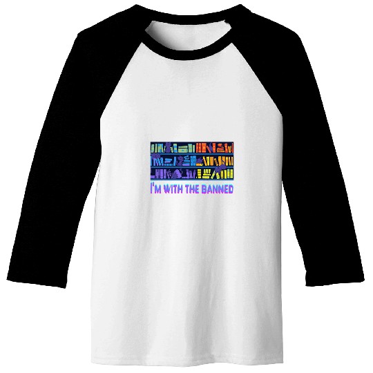 Im with The Banned Books Cats Read Banned Books Lovers Baseball Tees
