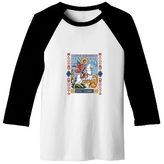 Archangel Gabriel Catholic Christianity Guardian Angel 25 Baseball Tees