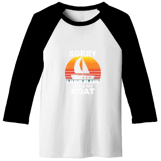 boater captain sailing ship sailor saying boating Baseball Tees
