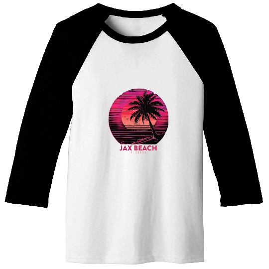 Jax Beach Florida Vacation vintagess Jacksonville FL Holiday 12 Baseball Tees