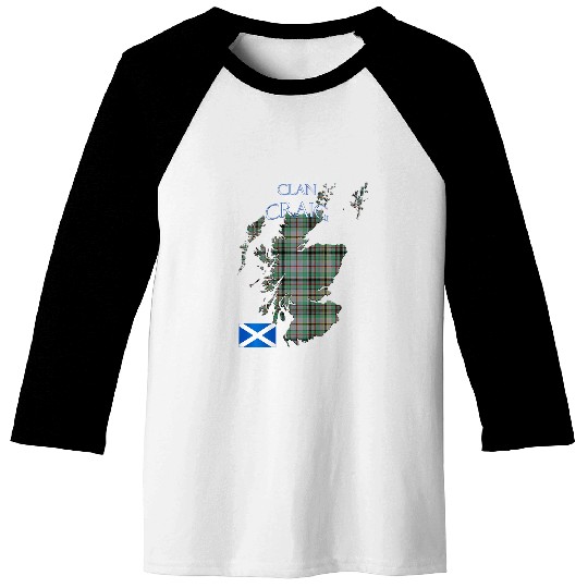 Craig Scottish Clan Tartan Scotland 2Sided Baseball Tees