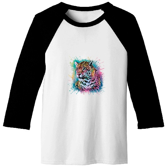 jaguarss Men Woman Colorful Watercolor jaguarss 1 Baseball Tees