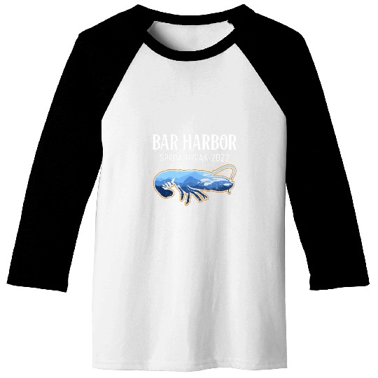 Bar Harbor Spring Break Traveling Vacation Souvenir Baseball Tees