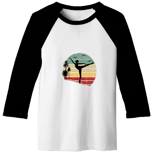 Ballet Silhouette 2Sunset Ballet Girl 2Ballet Ballerina Baseball Tees